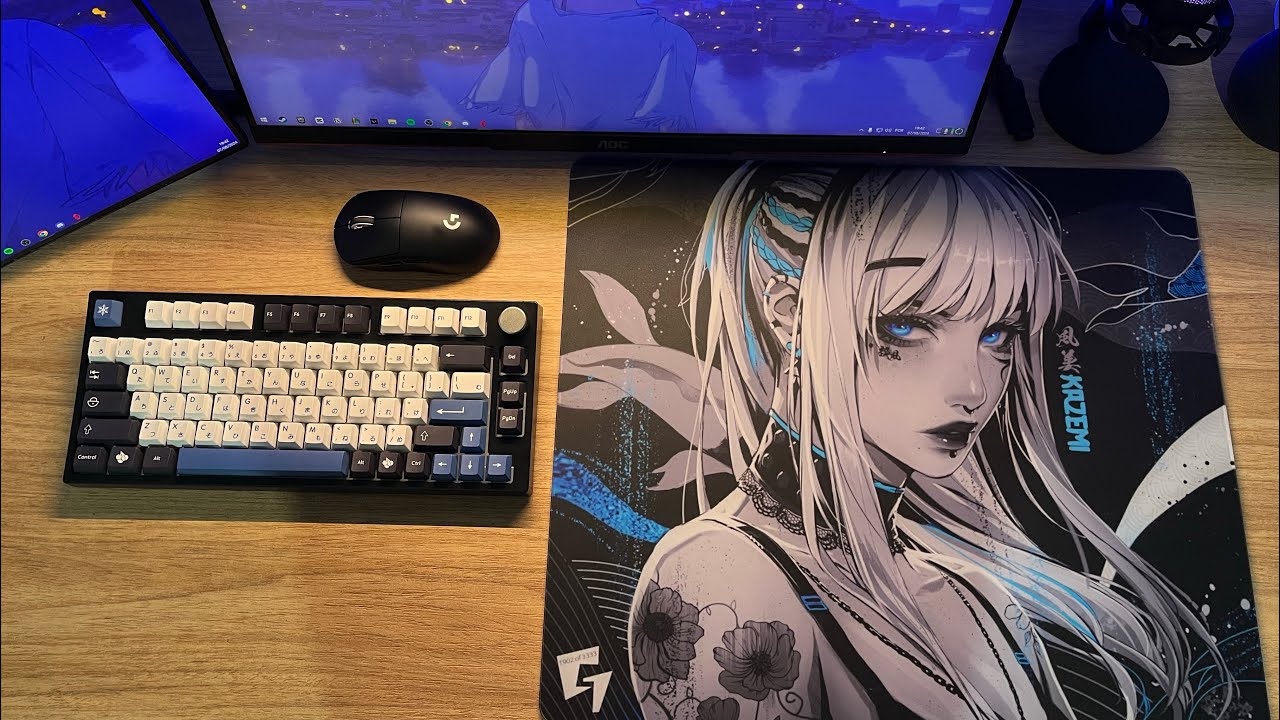 Meu novo MousePAD de VIDRO: GLSSWRKS KAZEMI 🈳 - Melhor PAD do Mercado?