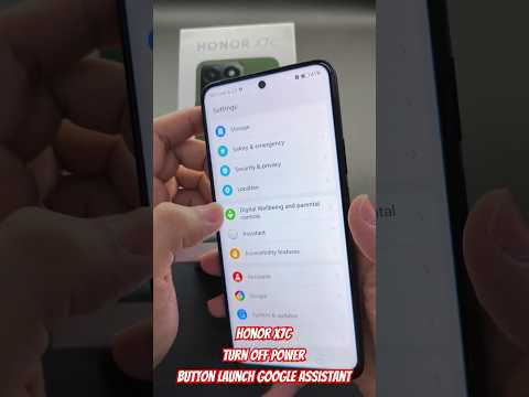 Honor X7c Turn off Power Button Launch Google Assistant
