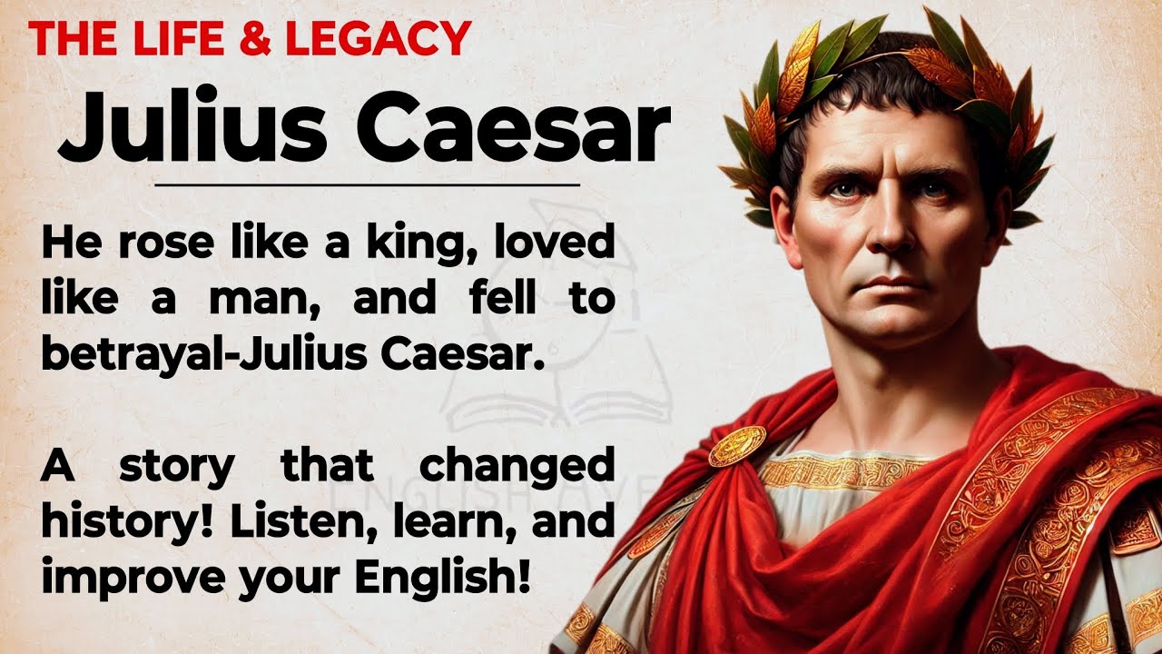 Julius Caesar's Story || Learn English Through Story Level 2 🔥 || Full Story in Simple English ✅