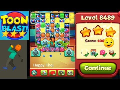 Toon blast level 8489 ✨🦖