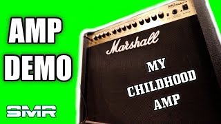 Video thumbnail for MY CHILDHOOD AMP! MARSHALL MG SERIES 50 DFX AMP DEMO by Xander Raymond Charles