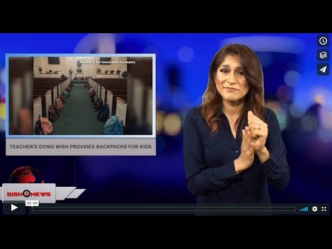 Teacher's dying wish provides backpacks for kids (ASL - 6.26.18)