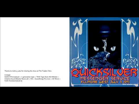Quicksilver Messenger Service - live 1971 Filmore West