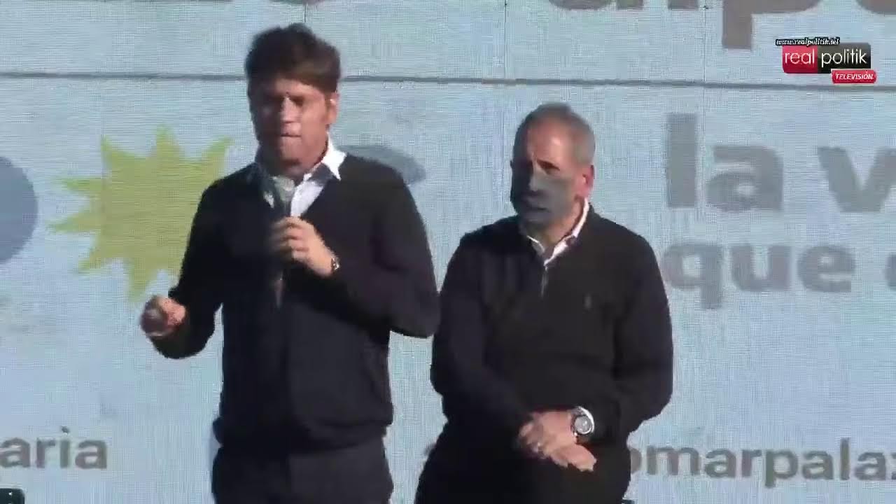 Vicente López: Acto de precandidatos del Frente de Todos junto a Kicillof y Máximo Kirchner