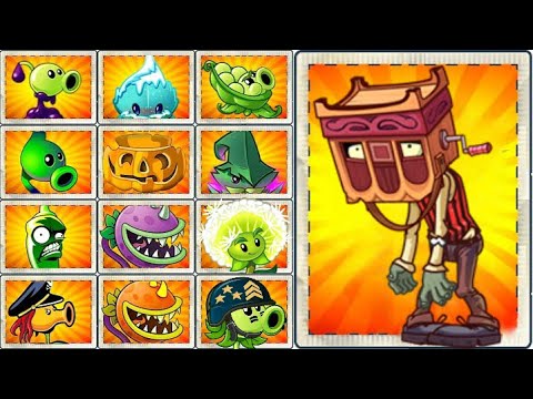 PvZ 2 Challenge - How Many Plants Can Defeat 99 Grinderhead Zombie Using 5 Plant Food?