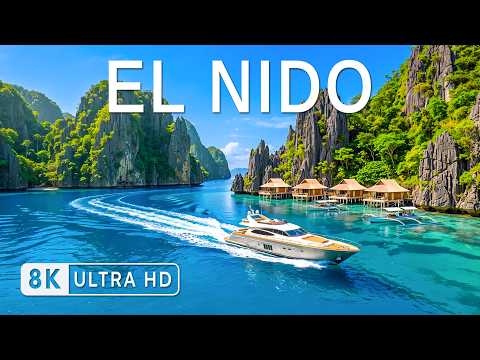 El Nido 8K Drone Footage | Secret Lagoon, Limestone Cliffs & Heavenly Escape UHD