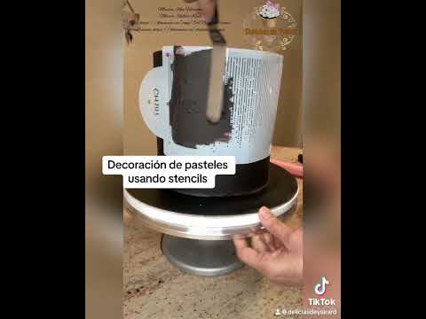 Decoración de pasteles utilizando stencils ♥️♥️♥️
