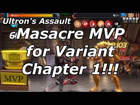 Masacre MVP for Variant Ch. 1!!! (Ultron's Assault) Marvel Contest of Champions