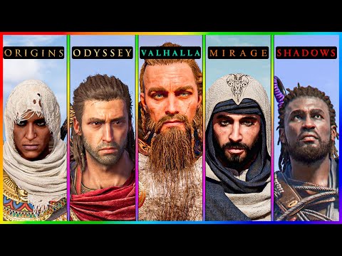 The Biggest SBS Graphics and Details Comparison of Ubisoft's All RPG Assassin's Creed Games