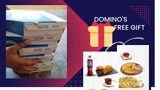 How to get free gift from domino's|minimum order|mystery box unboxing|dominos pizza offers