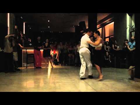  Leandro Palou  and  Maria Tsiatsiani  are  dancing  to  a  milonga