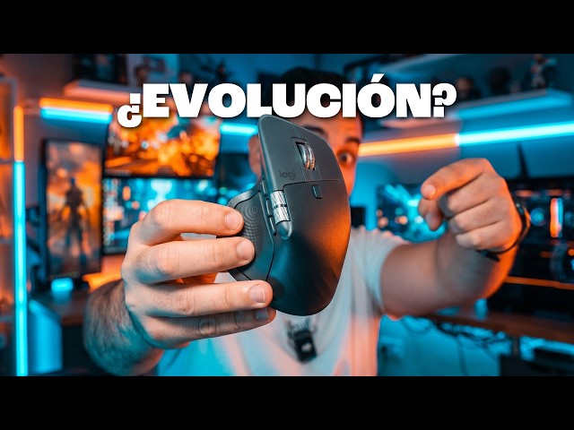 Ratón Logitech MX Master 4 for Mac Bluetooth 8000 DPI Plata Rueda lateral ergonómico video