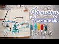 🌲JANUARY 2024 Plan With Me | Bullet Journal Setup