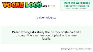 Video thumbnail for paleontologists