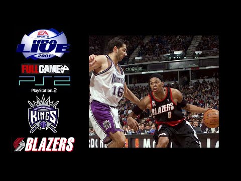 NBA Live 2001 - PS2 Gameplay (Kings vs Blazers)