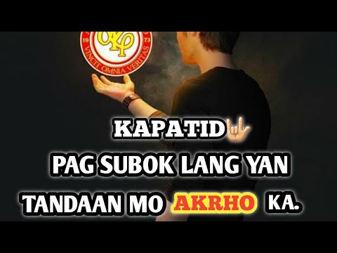 Best of Akrho Rap Song - Bawat Linya Tatak sayong puso't isipan || HAPPY 48'TH YEARS  ANNIVERSARY .
