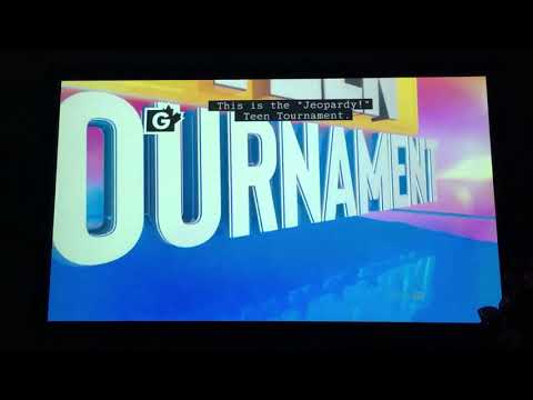 Jeopardy (11/16/18) Teen Tournament Day 8/10 intro, final Semifinal match