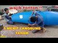 cukup 5 menit langsung bisa cara membuat perahu dari drum plastik