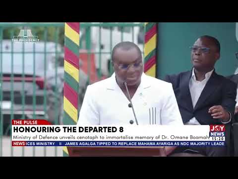 Ministry of Defence unveils cenotaph to immortalise memory of Dr. Omane Boamah.