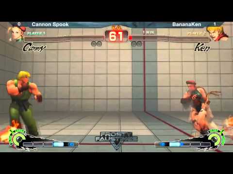 FFV SSF4:AE2012 Top 8 Losers' Bracket - Cannon Spook (Cammy) vs. BananaKen (Ken)