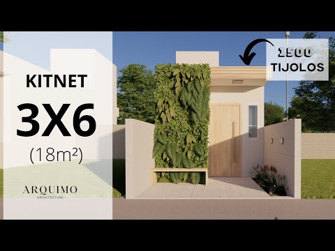 KITNET 3X6 | CASA ESTREITA E MODERNA | STUDIO 3X6 | LOFT 3x6 PARA ALUGAR | KITNET ECONÔMICA