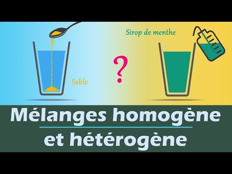 Mélanges homogène et hétérogène | Physique Chimie | Collège Lycée