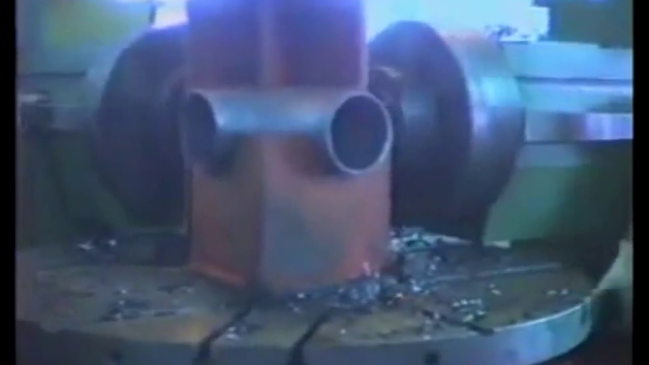 Tee and Elbow Chamfer Machine with Turn Table