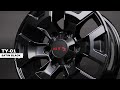TY 01 Satin Black RTX Wheels