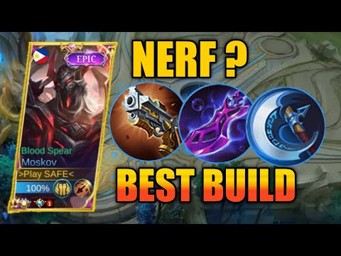 MOSKOV NERF? NO PROBLEM!! MOSKOV BEST BUILD THIS SEASON - BUILD TOP GLOBAL MOSKOV ~ MLBB