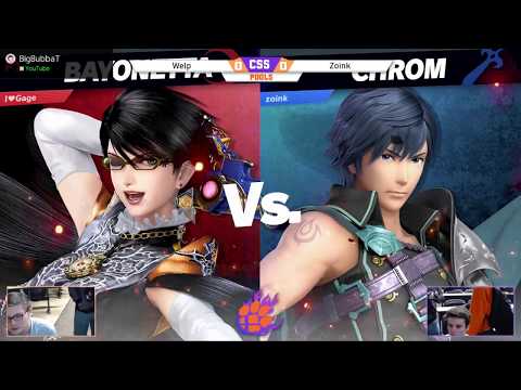 Clemson Smash Series 23 - Pools -  Welp (Bayonetta) vs. Zoink (Chrom) - SSBU
