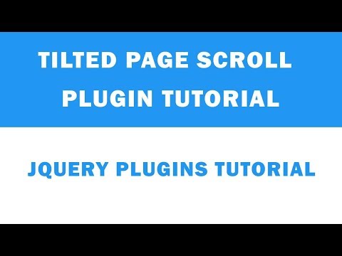 Tilted Page Scroll Plugin Tutorial Jquery Plugins Tutorial