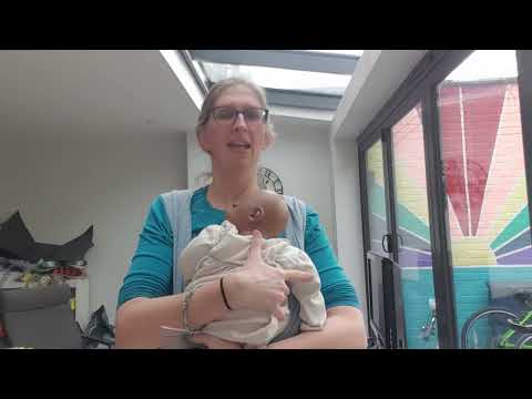 How to carry a Newborn in Close Parent Caboo stretchy carrier. Full Tutorial.