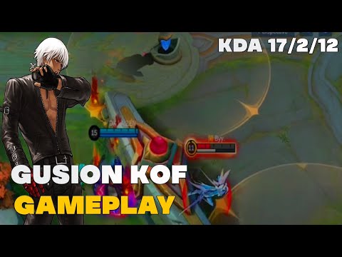 GUSION KOF SKIN K' GAMEPLAY | PERFECT COMBO FAST HAND