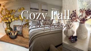 COZY FALL CLEAN AND DECORATE WITH ME | Cozy Fall Reset Vlog | Fall Bedroom Decor | Fall Trader Joe's
