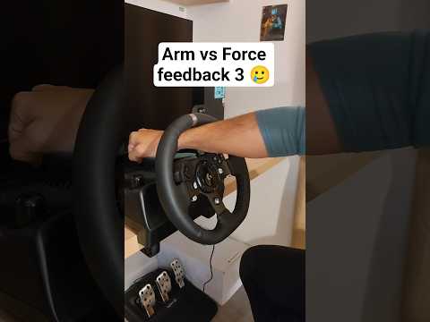 Arm vs Force feedback 3🥲 #gaming #ps5 #steeringwheel #simracing #setup #logitechg29 #xbox #viral