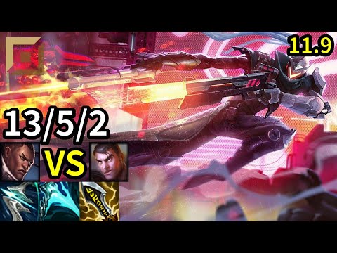 Lucian Top vs Jayce  KR Grandmaster | Patch 11.9