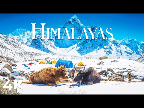 Himalayas 4K • Peaceful Nature Relaxation Film with Deep Calming Music | Ultra HD
