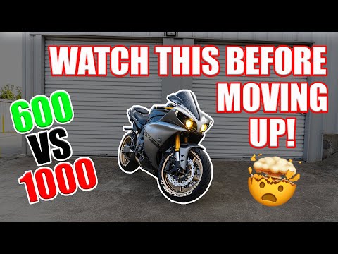 WATCH THIS BEFORE YOU BUY A 1000cc SPORT BIKE | 600 vs 1000 | Best Beginner Motorcycle Upgrade Tips