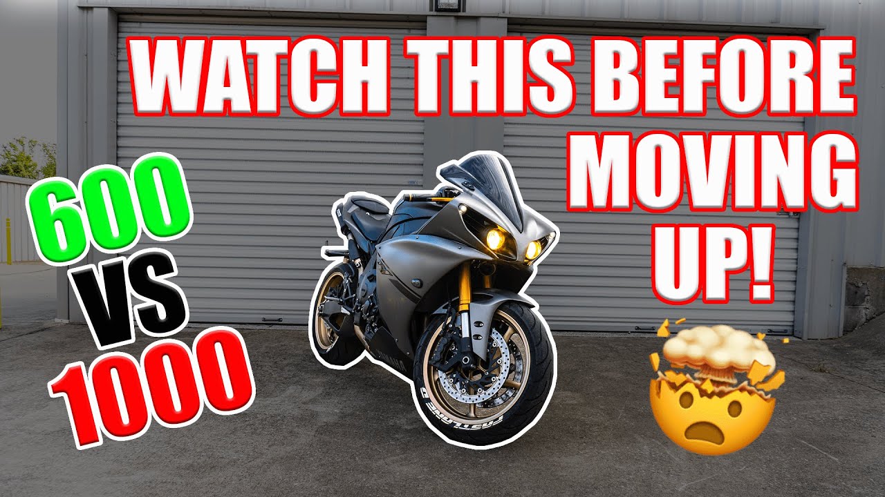 WATCH THIS BEFORE YOU BUY A 1000cc SPORT BIKE | 600 vs 1000 | Best Beginner Motorcycle Upgrade Tips