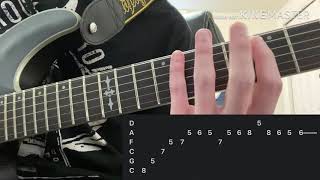 My Revenge Guitar Solo Tab — Bury Tomorrow