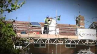 preview picture of video 'Ecovision free solar panel timelapse installation Gloucester'