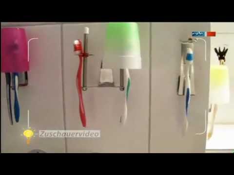 Zahnputzbecherhalterung - MDR Einfach genial Zuschauervideo - 27.09.2011
