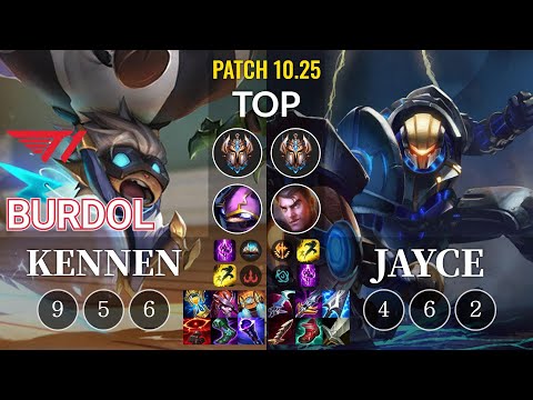 T1 Burdol Kennen vs Jayce Top - KR Patch 10.25