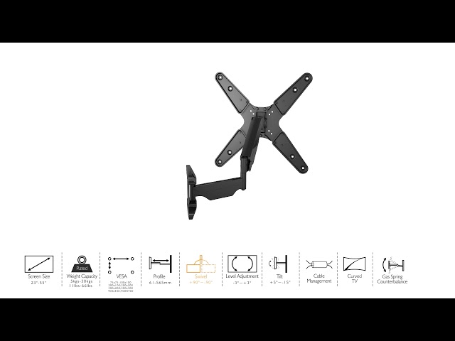 Vidéo teaser pour Wandhalterung höhenverstellbar 23-55", Xantron ERGOLINE-440B