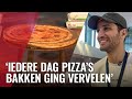 Kunstenaar maakt skateboard van pizza's