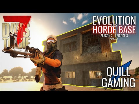 Evolution of a Horde Base Alpha 20 (Season 2 Ep 3) - 7 Days to Die