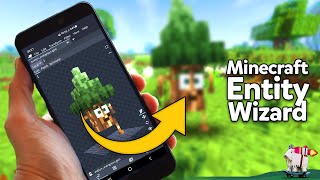 Minecraft PE Addon Entity Wizard Tutorial - Make addons with your phone