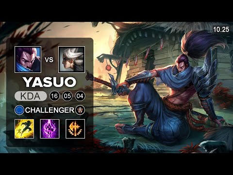 Yasuo Top vs Camille - EUW Challenger Patch 10.25
