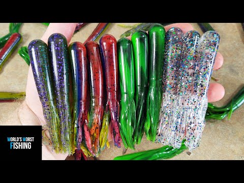 Lets Make Some Tube Baits! Experimenting With Soft Plastic Tube Baits