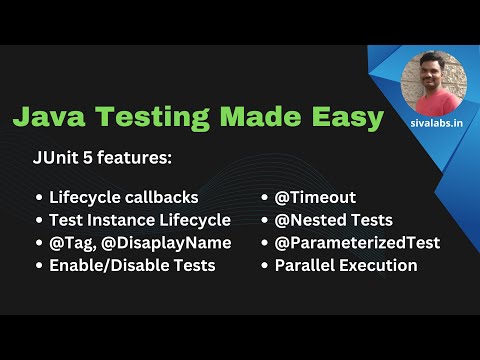 Java Testing Made Easy: Quick tour of most commonly used JUnit 5 features
